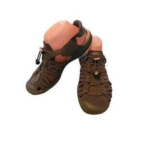 GUC Keen Brown Sandals Shoes Laces Size US 10
